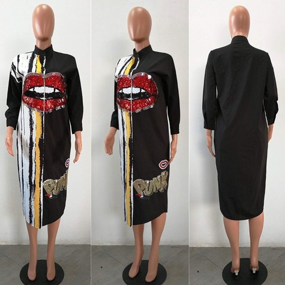 HP 🎉 RARE FIND SHIRT DRESS  *NWT* ⭐️ - Picture 5 of 8